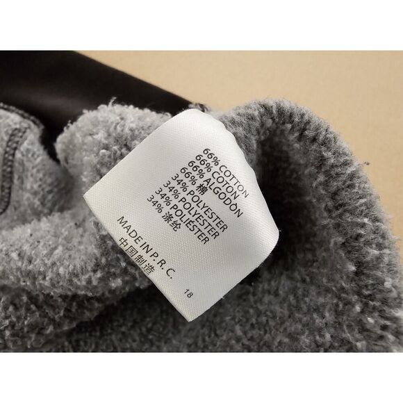 Brandy Melville Sweater Womens One Size Gray Solid Oversized Hoodie Full Zip - Picture 11 of 11